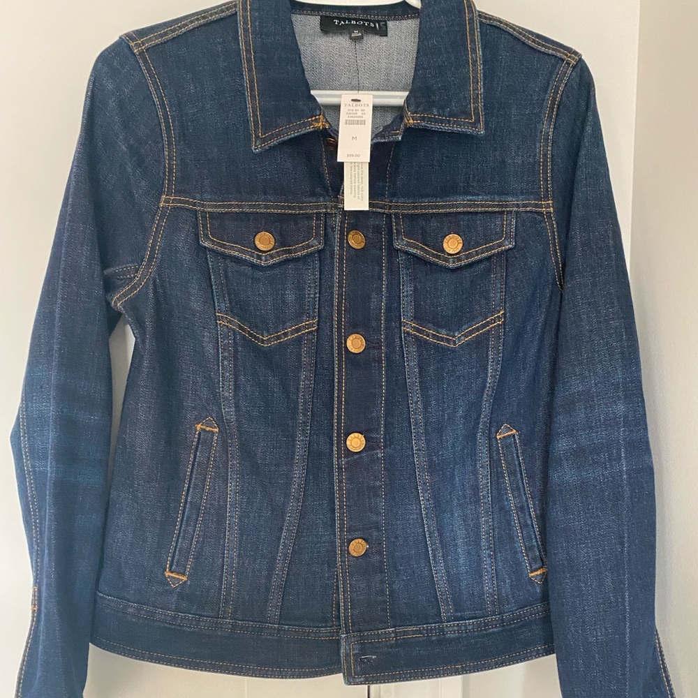 Talbots Denim Jean Jacket Medium NWT